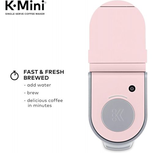  Keurig K-Mini Coffee Maker, Single Serve K-Cup Pod Coffee Brewer, 6 to 12 Oz. Brew Sizes, Dusty Rose