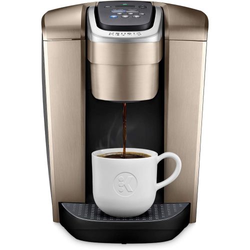  Keurig K-Elite Coffee Maker, Single Serve K-Cup Pod Coffee Brewer, With Iced Coffee Capability, Brushed Gold