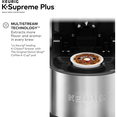  Keurig K-Supreme Plus Coffee Maker, Single Serve K-Cup Pod Coffee Brewer, With MultiStream Technology, 78 Oz Removable Reservoir, and Programmable Settings, Stainless Steel