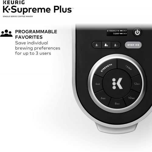  Keurig K-Supreme Plus Coffee Maker, Single Serve K-Cup Pod Coffee Brewer, With MultiStream Technology, 78 Oz Removable Reservoir, and Programmable Settings, Stainless Steel