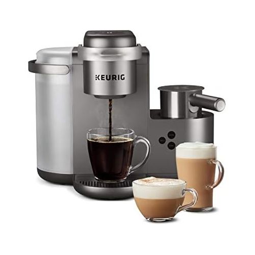  Keurig K-Cafe Special Edition Single Serve K-Cup Pod Coffee, Latte and Cappuccino Maker, Comes with Dishwasher Safe Milk Frother, Shot Capability, Nickel