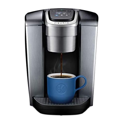  Keurig K-Elite Coffee Maker, Single Serve K-Cup Pod Coffee Brewer, With Iced Coffee Capability, Brushed Silver