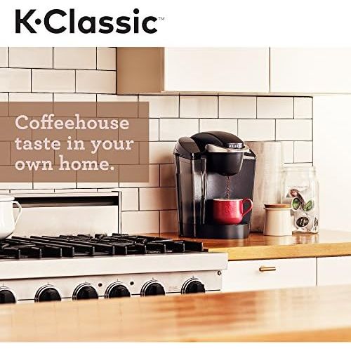  Keurig K-Classic Coffee Maker K-Cup Pod, Single Serve, Programmable, 6 to 10 oz. Brew Sizes, Black