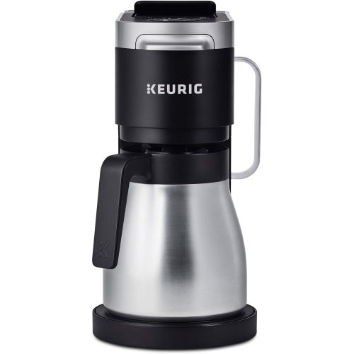  Keurig K-Duo Plus Coffee Maker, Single Serve and 12-Cup Carafe Drip Coffee Brewer, Compatible with K-Cup Pods and Ground Coffee, Black