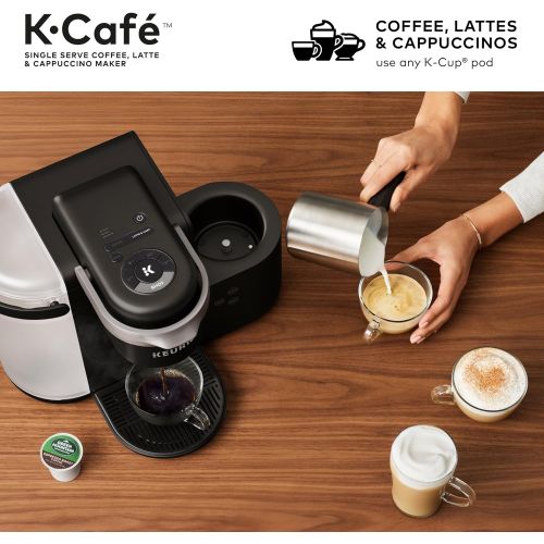  Keurig K-Cafe Single-Serve K-Cup Coffee Maker, Latte Maker and Cappuccino Maker, Comes with Dishwasher Safe Milk Frother, Coffee Shot Capability, Compatible with all Keurig K-Cup P