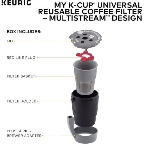  Keurig My K-Cup Universal Reusable Filter MultiStream Technology - Gray