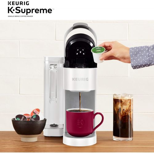  Keurig K-Supreme Coffee Maker, Single Serve K-Cup Pod Coffee Brewer, With MultiStream Technology, 66 Oz Dual-Position Reservoir, and Customizable Settings, White