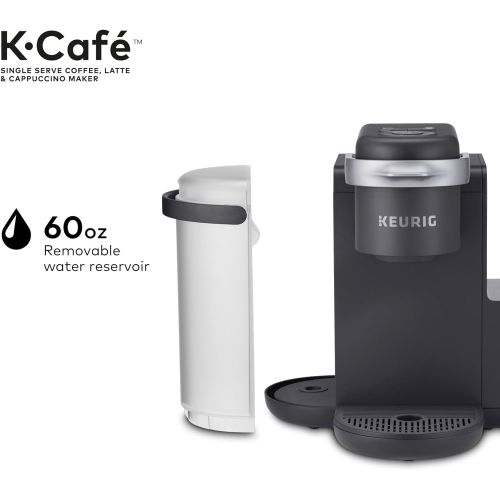  Keurig K Cafe Single Serve K Cup Coffee Maker, Latte Maker and Cappuccino Maker, Comes with Dishwasher Safe Milk Frother, Coffee Shot Capability, Compatible with all Keurig K Cup P
