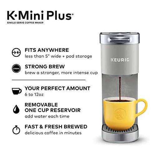  [무료배송] Keurig K-Mini Plus Coffee Maker 1인용 커피메이커 여행 캠핑 차박용 싱글 커피메이커 Single Serve K-Cup Pod Coffee Brewer