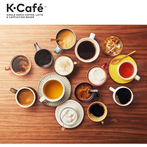  [아마존베스트]Keurig K-Cafe Coffee Maker, Single Serve K-Cup Pod Coffee, Latte and Cappuccino Maker, Comes with Dishwasher Safe Milk Frother, Coffee Shot Capability, Compatible With all K-Cup Po