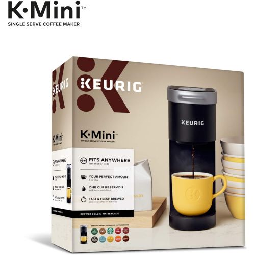  [아마존베스트]Keurig K-Mini Coffee Maker, Single Serve K-Cup Pod Coffee Brewer, 6 to 12 oz. Brew Sizes, Black