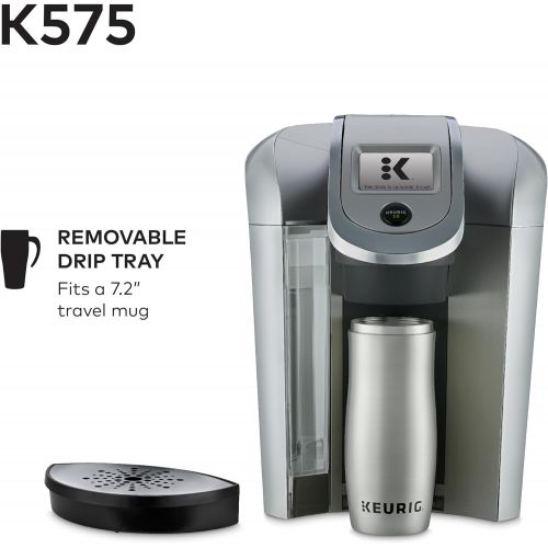  [아마존베스트]Keurig K575 Coffee Maker, Single Serve K-Cup Pod Coffee Brewer, Programmable Brewer, Platinum