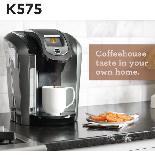  [아마존베스트]Keurig K575 Coffee Maker, Single Serve K-Cup Pod Coffee Brewer, Programmable Brewer, Platinum