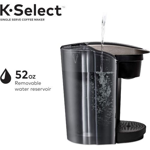  [아마존베스트]Keurig K-Select Single Serve K-Cup Pod Coffee Maker, with Strength Control and Hot Water On Demand, Matte Black (Non-Retail Packaging)