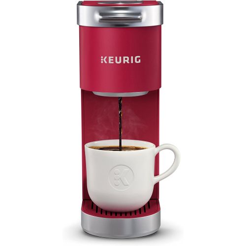  Keurig K-Mini Plus Coffee Maker, Single Serve K-Cup Pod Coffee Brewer, 6 to 12 oz. Brew Size, Stores up to 9 K-Cup Pods, Cardinal Red
