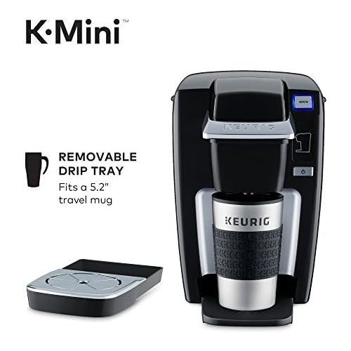  Keurig K15 Coffee Maker, Single Serve K-Cup Pod Coffee Brewer, 6 to 10 Oz. Brew Sizes, Black