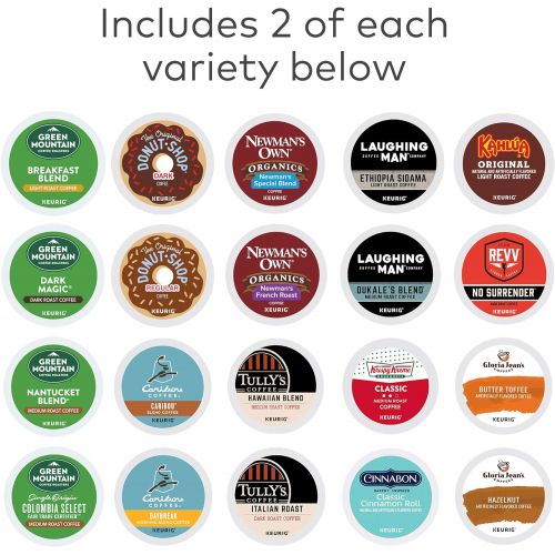  Keurig K-Mini Coffee Maker, Black with Coffee Lovers 40 Count Variety Pack Coffee Pods