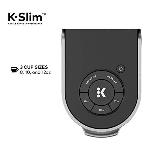  Keurig K-Slim Coffee Maker, Single Serve K-Cup Pod Coffee Brewer, 8 to 12 oz. Brew Sizes, Black