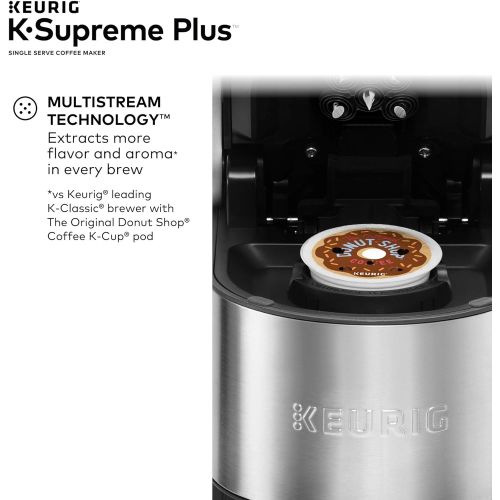  Keurig K-Supreme Plus Single Serve Coffee Maker with Twinings of London English Breakfast Tea K-Cup Pods, 24 Count