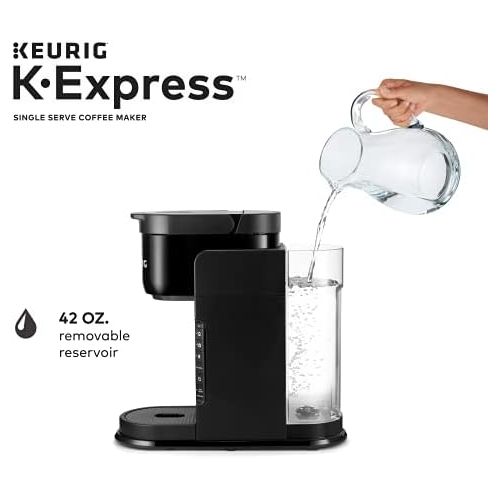  Keurig K-Express Coffee Maker, Single Serve K-Cup Pod Coffee Brewer, Black