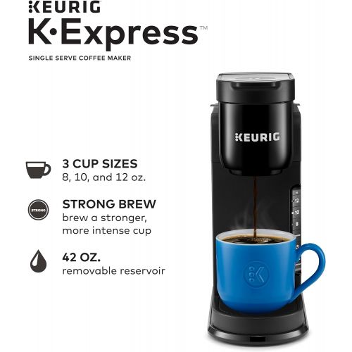  Keurig K-Express Coffee Maker, Single Serve K-Cup Pod Coffee Brewer, Black