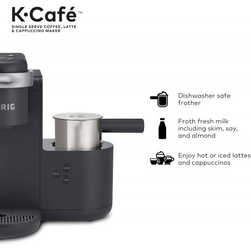  Keurig K-Cafe Single Serve Coffee Maker with Lavazza Espresso Italiano, 32 K-Cup Pods