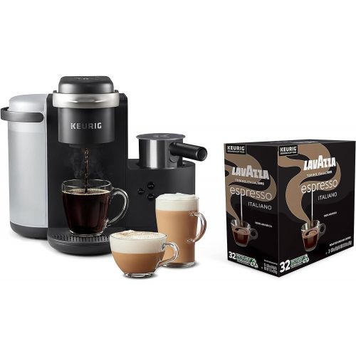  Keurig K-Cafe Single Serve Coffee Maker with Lavazza Espresso Italiano, 32 K-Cup Pods