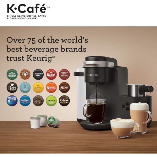  Keurig K-Cafe Single Serve Coffee Maker with Lavazza Espresso Italiano, 32 K-Cup Pods