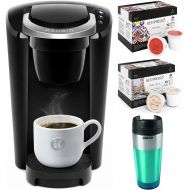 Keurig K-Compact Single Serve Coffee Maker with 24-Count Single Serve K-Cups and Stainless Steel Tumbler Bundle (4 Items)