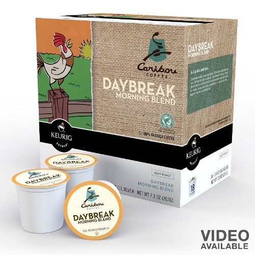  Caribou Coffee Daybreak Morning Blend Caffeinated Coffee for Keurig Brewing Systems, 160 K-Cups