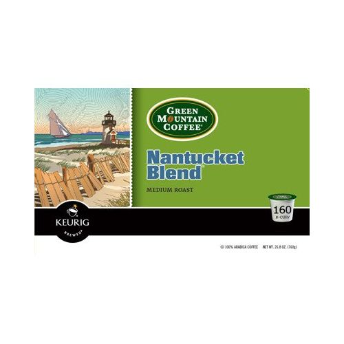  Green Mountain Coffee Nantucket Blend Caffeinated Coffee for Keurig Brewing Systems, 160 K-Cups