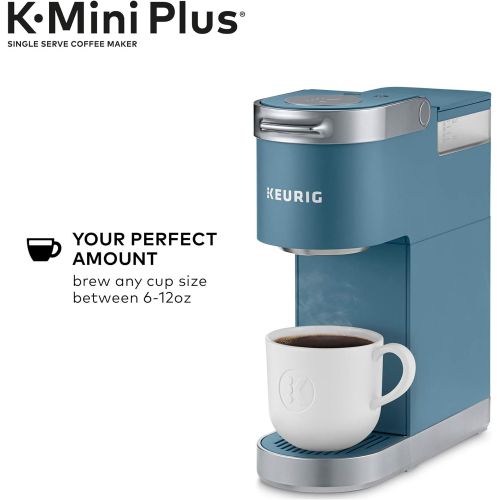  Keurig K-Mini Plus Single Serve K-Cup Pod Coffee Maker, with 6 to 12oz Brew Size, Stores up to 9 K-Cup Pods, Travel Mug Friendly, Matte Black