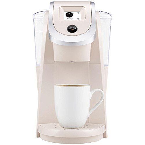  Keurig K250 2.0 Brewing System with 40 Ounce Water Reservoir, 2 inch B&W Touch Display & Strength Control Setting - Sandy Pearl