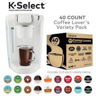 Keurig K-Select, White and K-cup Coffee Lovers Variety Pack, 40 ct