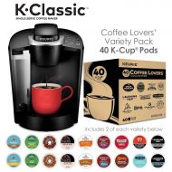 Keurig K55/K-Classic Single Serve Coffee Maker + 40ct Variety Pack of K-Cups (ship separately)