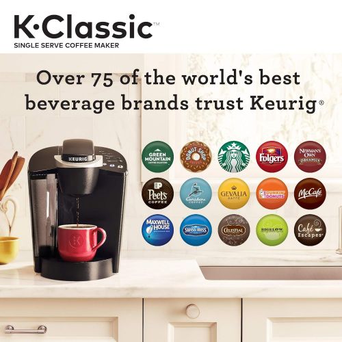  Keurig K55/K-Classic Single Serve Coffee Maker + 40ct Variety Pack of K-Cups (ship separately)