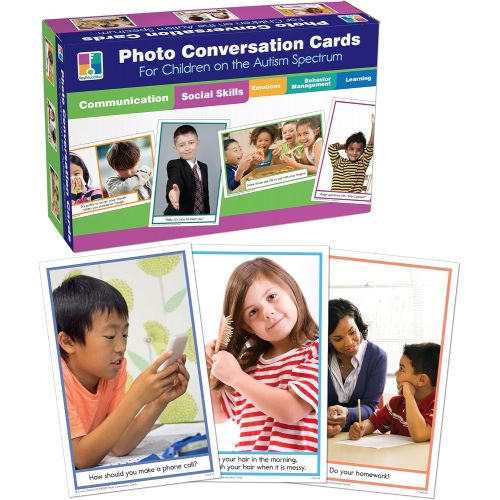  Key Education Photo Conversation Cards for Children with Autism and Aspergers