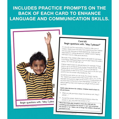  Key Education Photo Conversation Cards for Children with Autism and Aspergers