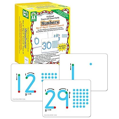  Carson Dellosa Key Education Textured Touch and Trace: Numbers Manipulative (846013)