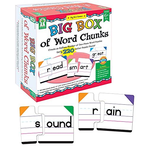  Key Education Big Box of Word Chunks Educational Board Game