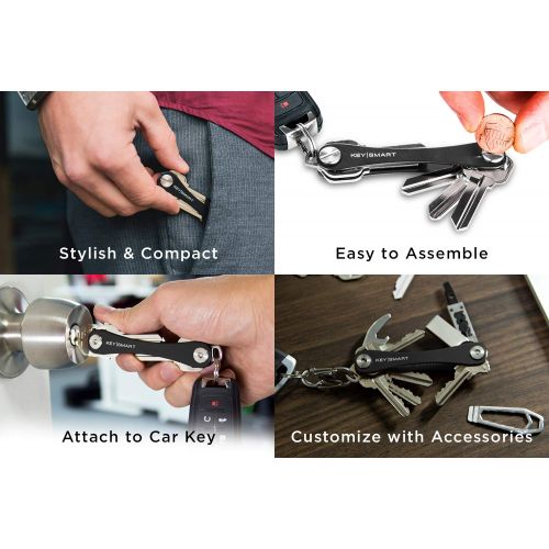  KeySmart - Compact Key Holder and Keychain Organizer (up to 14 Keys)