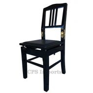 CPS Imports Ebony Adjustable Piano Chair Bench with Back