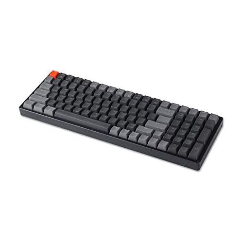  Keychron K4 Wireless Bluetooth/USB Wired Gaming Mechanical Keyboard, Compact 100 Keys RGB LED Backlit Gateron G Pro Blue Switch N-Key Rollover, Aluminum Frame for Mac Windows, Vers