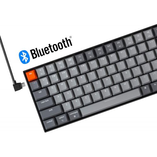  Keychron K4 96% Layout 100 Keys Wireless Bluetooth 5.1/Wired USB Mechanical Gaming Keyboard with Gateron G Pro Blue Switch White LED Backlight N-Key Rollover for Mac Windows PC-Ver