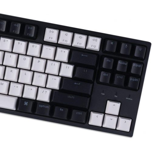  Keychron C1 Mac Layout Wired Mechanical Keyboard, Gateron G Pro Brown Switch, Tenkeyless 87 Keys ABS keycaps Computer Keyboard for Windows PC Laptop, White Backlight, USB-C Type-C