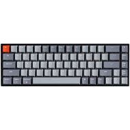 [아마존베스트]Keychron K6 Bluetooth Wireless/Wired USB Gaming Mechanical Keyboard with Gateron Brown Switch/LED Backlit/Rechargeable Battery, Compact 68 Key Keyboard for Mac Windows