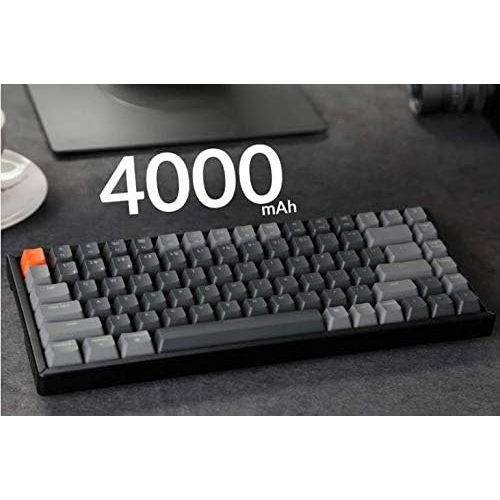  [아마존베스트]Keychron K2 Wireless Bluetooth/USB Wired Gaming Mechanical Keyboard, Compact 84 Keys RGB LED Backlit N-Key Rollover Aluminum Frame for Mac Windows, Gateron Brown Switch, Version 2