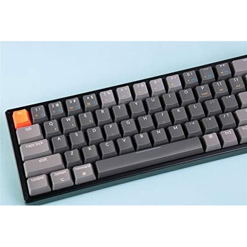  [아마존베스트]Keychron K6 68-Key Wireless Bluetooth/USB Wired Gaming Mechanical Keyboard, Compact 65% Layout RGB LED Backlit N-Key Rollover Aluminum Frame for Mac Windows, Gateron Brown Switch