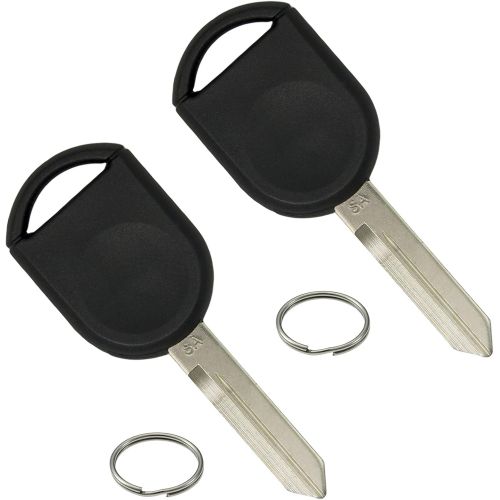  [아마존베스트]Keyless2Go New Uncut Replacement 80 Bit Transponder Ignition Car Key H92 H84 H85 (2 Pack)