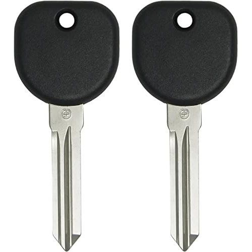  [아마존베스트]Keyless2Go New Uncut Replacement Transponder Ignition Car Key Circle Plus B111 (2 Pack)